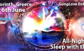 All night Healing Sleep with Gong Love @Loutraki 6th of June 2015