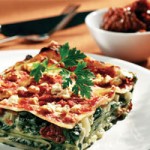 Λαζάνια με σπανάκι και μανιτάρια